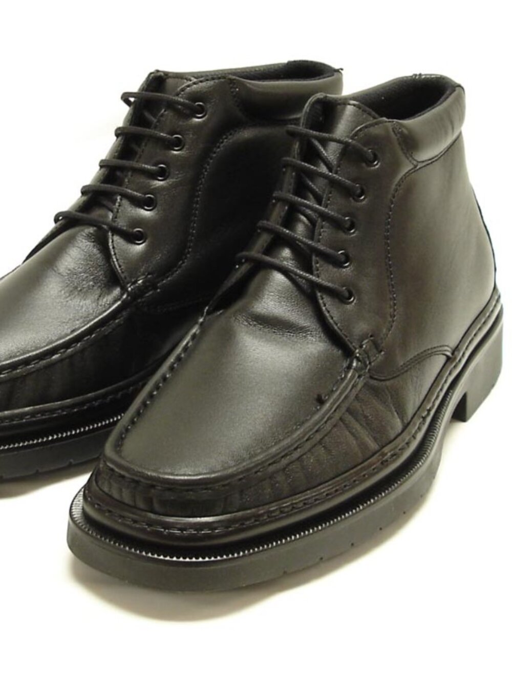 5246 Belka Black Leather Boot Lace up Pinosos Made in Spain